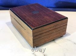 Vintage Antique Key Wind REUGE swiss cylinder music box, 2 Airs Song