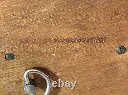 Vintage Antique Key Wind REUGE swiss cylinder music box, 2 Airs Song