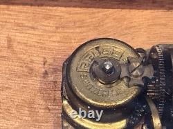 Vintage Antique Key Wind REUGE swiss cylinder music box, 2 Airs Song