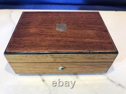 Vintage Antique Key Wind REUGE swiss cylinder music box, 2 Airs Song