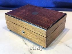 Vintage Antique Key Wind REUGE swiss cylinder music box, 2 Airs Song