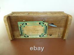 Vintage / Antique Swiss Thorens (Pre Reuge) Music Box 50Key 3 Songs (See Video)