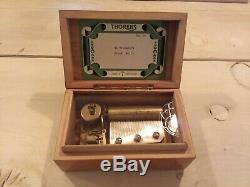 Vintage / Antique Swiss Thorens (Pre Reuge) Music Box 50 Key 2 Song. Lovely item