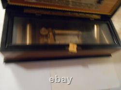 Vintage / Antique Swiss Thorens (Pre Reuge) Music Box, 5 DISCS, SCARCE, NICE