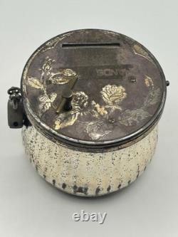 Vintage Art Deco Germany Lock Music Box Piggy Coin Drop Bank REUGE