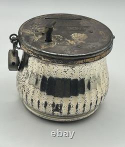 Vintage Art Deco Germany Lock Music Box Piggy Coin Drop Bank REUGE
