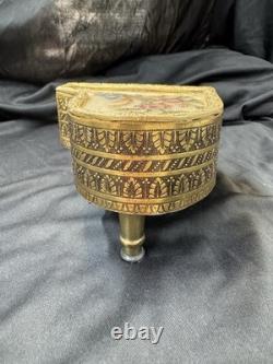 Vintage Austrian Gilt Mini Grand Piano Music Box Reuge The Anniversary Waltz