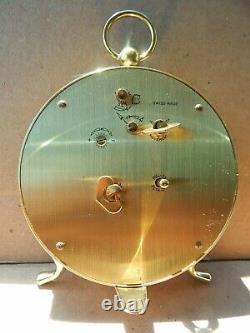 Vintage Bulova-7 Jewels Alarm Clock With Built-in Swiss Reuge Music Box- 1960
