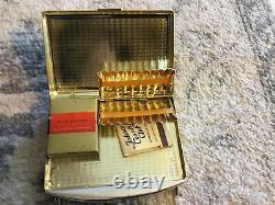 Vintage Coffee Table Top Cigarette Holder with Reuge Music Box -Auf Der Reeperbahn