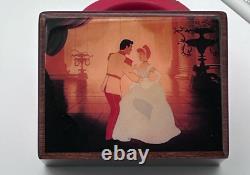 Vintage Disney Reuge Music Box Cinderella So This Is Love Wind Up Wooden Swiss