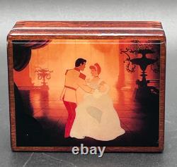 Vintage Disney Reuge Music Box Cinderella So This Is Love Wind Up Wooden Swiss