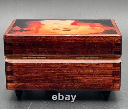 Vintage Disney Reuge Music Box Cinderella So This Is Love Wind Up Wooden Swiss