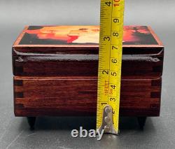 Vintage Disney Reuge Music Box Cinderella So This Is Love Wind Up Wooden Swiss