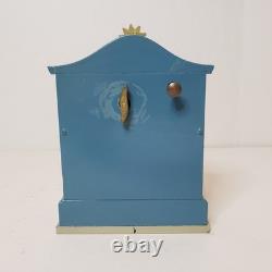 Vintage Erzgebirge German Music Box Angel Playing Organ Reuge Read Description