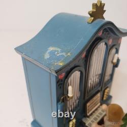 Vintage Erzgebirge German Music Box Angel Playing Organ Reuge Read Description