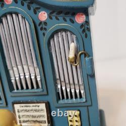 Vintage Erzgebirge German Music Box Angel Playing Organ Reuge Read Description