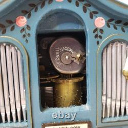 Vintage Erzgebirge German Music Box Angel Playing Organ Reuge Read Description