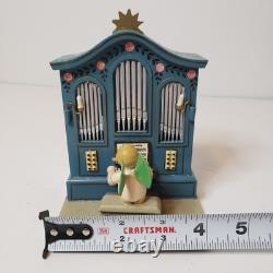 Vintage Erzgebirge German Music Box Angel Playing Organ Reuge Read Description