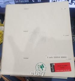 Vintage Erzgebirge Germany Reuge Wood Hand Crank Music Box Feeding Doves