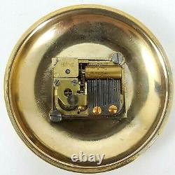 Vintage GRUEN Pocket Watch REUGE Music Box Mechanism Original Package Notre Dame