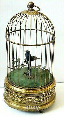 Vintage German Karl Griesbaum Singing Bird Cage Music Box 1960