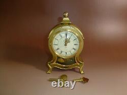 Vintage German Mechanical Music Clock With Reuge Music Box 2 Songs, Song Hourly