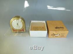 Vintage German Musical Alarm Clock With Reuge Music Box Movement Fully Serviced