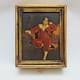 Vintage Gilt Italian Wall Pull-String Music Box withReuge Swiss Movement