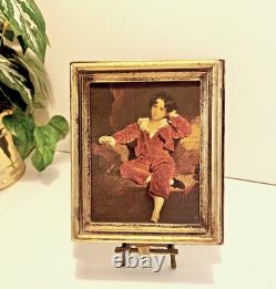 Vintage Gilt Italian Wall Pull-String Music Box withReuge Swiss Movement Vintage Gilt Italian Wall Pull-String Music Box withReuge Swiss Movement