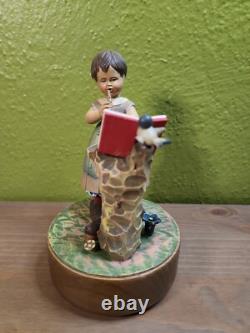 Vintage Hancrafted Anri Thorens REUGE Music Box made in Toriart Italy Dutch GIGI