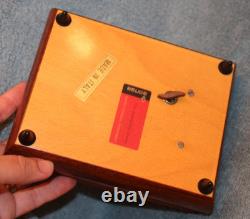 Vintage Handmade Wooden Trinket Jewelry Music Box Italy