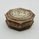 Vintage Incolay Stone Reuge Music Jewelry Box Pastoral 7 Caramel Marble Works
