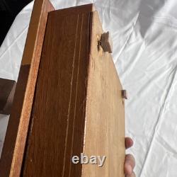 Vintage Italian Inlaid Side Table With Jewelry Compartment Reuge Music Box Noleg