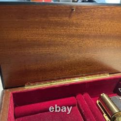 Vintage Italian Inlaid Wood Music Box Reuge Movement Memory Sorrento Italy