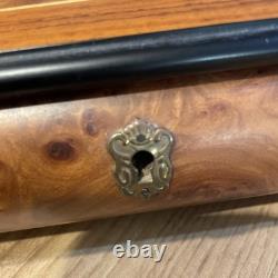 Vintage Italian Inlaid Wood Music Box Reuge Movement Memory Sorrento Italy