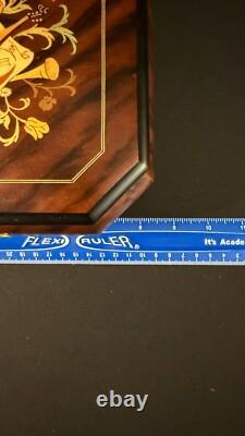 Vintage Italian Marquetry Musical Inlay Reuge Musical Jewelry Box Swiss Movement