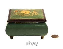 Vintage Italian Marquetry Swiss Movement Music Dresser Box Working