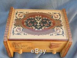 Vintage Italian Reuge Ballerina Music Box Jewelry Box Till End Of Time