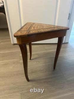 Vintage Italian Sorrento-style triangular music box
