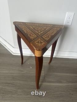 Vintage Italian Sorrento-style triangular music box