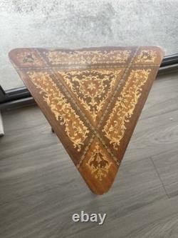 Vintage Italian Sorrento-style triangular music box