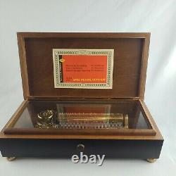 Vintage Italian handcrafted 72 Note Reuge Music Box Swiss Musical Movement