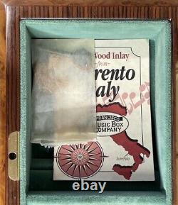 Vintage Italy SORRENTO Music Box Inlay That's What Friends Are For REUGE RARE
