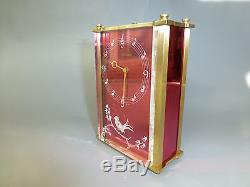 Vintage Jaeger Lecoultre Alarm Music Clock Reuge Music Box 3d Singing Bird Front