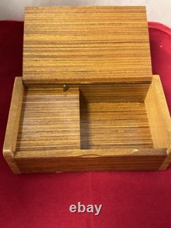Vintage Judaica Music Box Reuge Swiss Wailing Wall Jerusalem Made In Israel