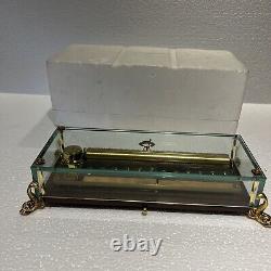 Vintage Key Wind swiss REUGE MUSIC cylinder music box, 3 Airs, Song, 5263
