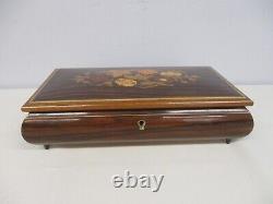 Vintage Made In Italy Reuge Music Box Plays The Tune More 10 3/4