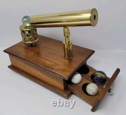 Vintage Marble Kaleidoscope Reuge Somewhere Over The Rainbow Music Box Swiss