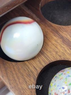 Vintage Marble Kaleidoscope Reuge Somewhere Over The Rainbow Music Box Swiss