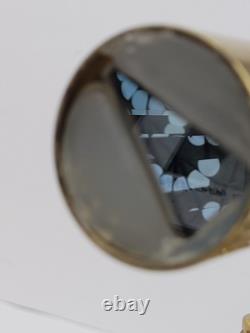 Vintage Marble Kaleidoscope Reuge Somewhere Over The Rainbow Music Box Swiss